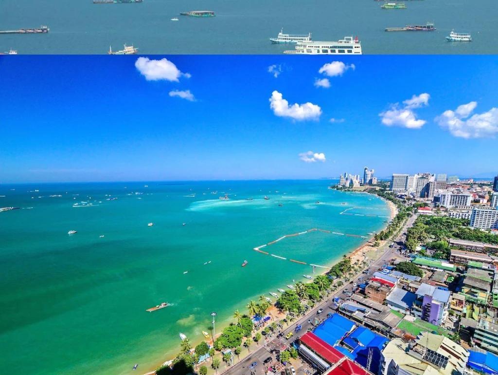 Sea View -High Floor 2 Bed Room Excellent Location Pattaya Exteriör bild